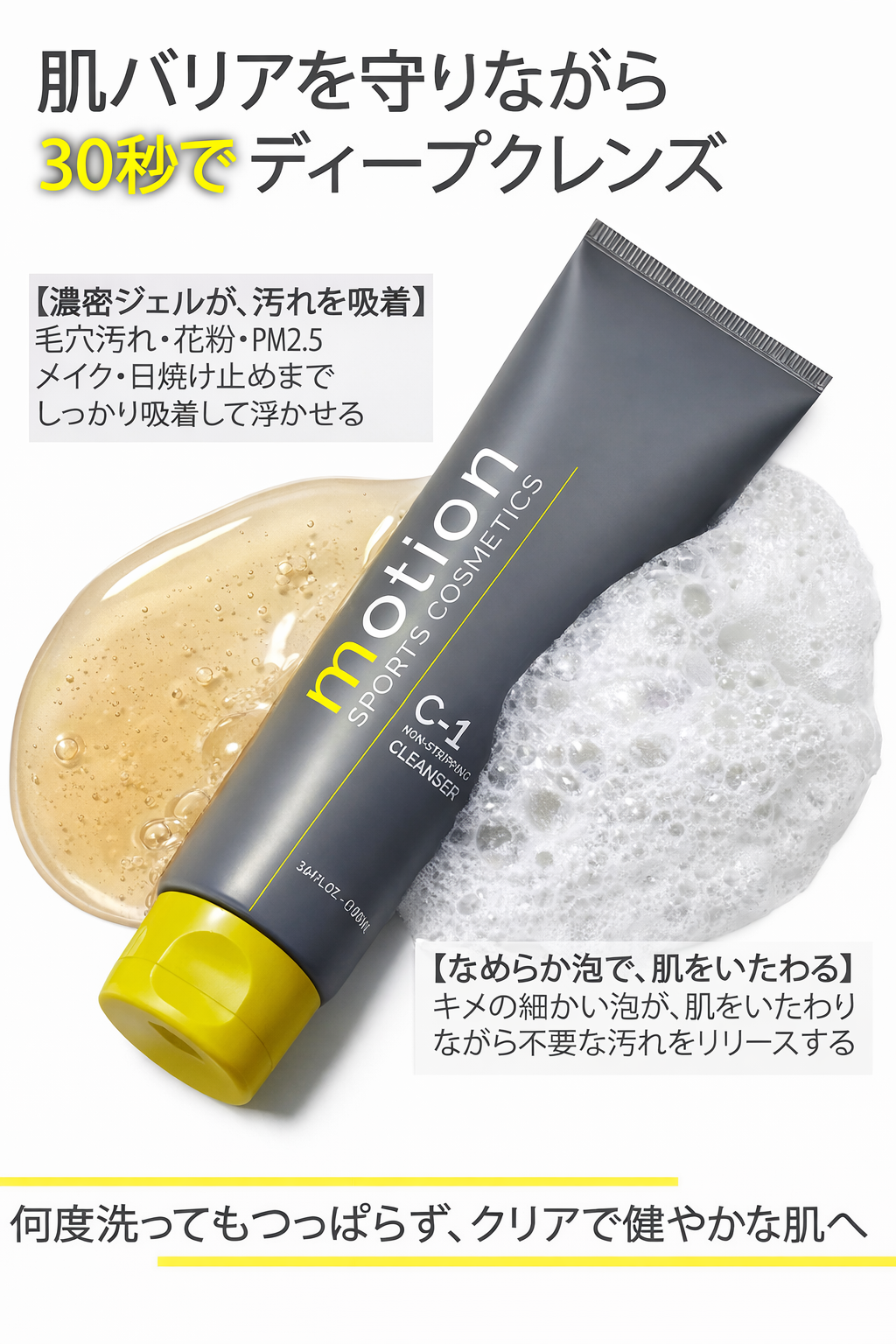C-1: 濃密生コーヒーエキス配合 アミノ酸 ジェリー洗顔料
